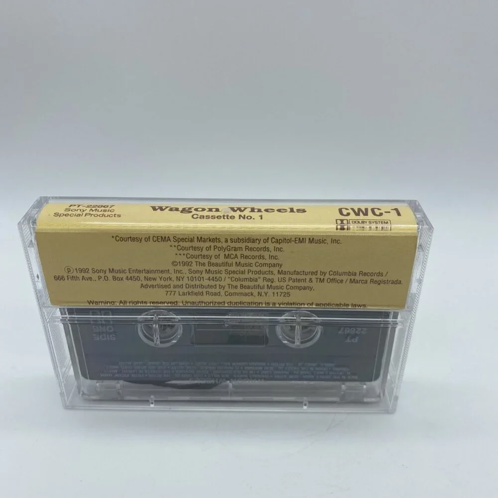 Wagon Wheels 50 Classics No 1 1992 Cassette Cowboy Country Sony USA